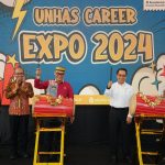 Pj. Gubernur Sulsel Prof Zudan Arif Fakrulloh dan Rektor Unhas, Prof. Jamaluddin Jompa membuka Unhas Career Expo 2024 di Kampus Unhas, Rabu (10/07/2024)